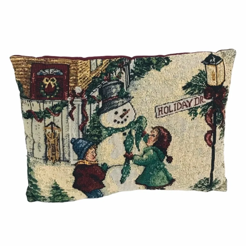 Frosty The Snowman Holiday Drive Decorative Pillow